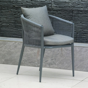 Grande demande <span class=keywords><strong>Table</strong></span> patio jardin céréales Ensemble jardin célébration mariage Mobilier d'extérieur Chaise en osier alliage d'aluminium - Product Image 2