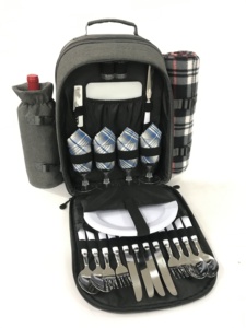 Bộ <span class=keywords><strong>4</strong></span> Ba Lô Làm Mát Dã Ngoại Cho <span class=keywords><strong>4</strong></span> Người Với Chăn Dã Ngoại Tháo Rời - Product Image 4