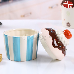 Bonitas latas <span class=keywords><strong>de</strong></span> almacenamiento <span class=keywords><strong>de</strong></span> cerámica para helados, <span class=keywords><strong>bonitos</strong></span> <span class=keywords><strong>tarros</strong></span> <span class=keywords><strong>de</strong></span> almacenamiento <span class=keywords><strong>de</strong></span> cerámica <span class=keywords><strong>de</strong></span> color <span class=keywords><strong>de</strong></span> dibujos animados al por mayor - Product Image 2