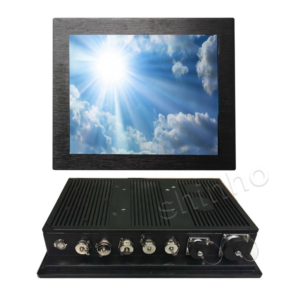 12 дюймов промышленный компьютер full IP65 Водонепроницаемый 1000 нит читаемый на солнце панель ПК для использования на открытом воздухе