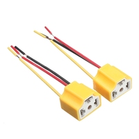 Douille femelle en céramique H4, pour voiture, LED, phares, support d'ampoule, adaptateur, connecteurs, fiche LED 9003 HB2 H4