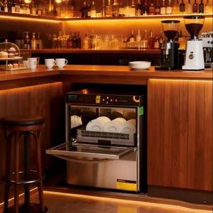 Lavastoviglie da Tavolo Intelligente in Vetro, Mini Lavastoviglie Commerciale Portatile da Incasso in Acciaio Inossidabile per Bar - Product Image 1