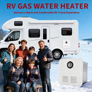 سخان مياه يعمل بالغاز الطبيعي للكرفانات والمركبات الترفيهية، سعة 6-10 لتر، 12 فولت تيار مستمر، من الفولاذ المقاوم للصدأ، 4 جالون في الدقيقة، 65000 وحدة حرارية بريطانية - Product Image 5
