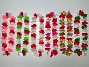 Hawaii Leis untuk pesta Luau tropis Hawaii bunga kalung warna-warni Hawaii Leis bunga buatan jumlah besar - Product Image 3