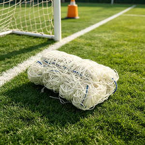 Rete da Calcio Professionale a Grandezza Naturale in PE Intrecciato, Rete di Ricambio per Porta da Calcio con Logo Personalizzato, Rete Standard per Porta da Calcio Vance - Product Image 5