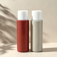 Botol Plastik PE untuk Lotion dan Sampo, Kemasan Kosmetik Isi Ulang dengan Tutup Ulir