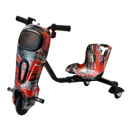 6.5" 3 Wheel Drift Kart 36V 150W Electric Power Solid Tires Electronic Braking System