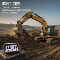 Excavatrice sur chenilles d'occasion, télécommande sans fil, forte force de godet pour l'excavation des sols durs, stock disponible
