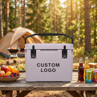 Glacière thermique rotomoulée en LLDPE de 25 QT – Panier de stockage de glace sèche durable et écologique au design de chaise moderne, portable pour aliments en extérieur