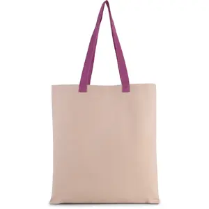 Borsa shopper con manici colorati, merchandising personalizzato - Product Image 1