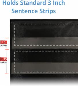 13" Wide X 17" <b>Tall</b> Double Sided Classroom Pocket Chart Multifunctional Foldable Stand Top Wall <b>Storage</b> Option 420D Polyester - Product Image 3