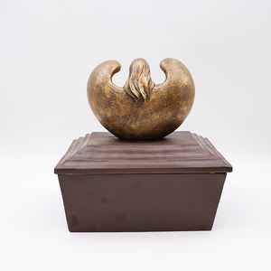 OEM angelo bronzy con cenere funeraria infantile urna da cremazione artigianale in resina artigianale di medie dimensioni urne umane - Product Image 6