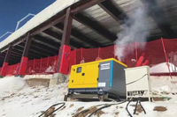 Générateur diesel silencieux Atlas Copco QES9, 60 dB(A) à 7 m, pour les télécommunications et la sauvegarde commerciale
