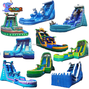 Castillo Inflable Comercial <span class=keywords><strong>de</strong></span> PVC para Uso en Seco y Mojado, Tamaño Personalizable, en Venta, <span class=keywords><strong>Alquiler</strong></span> <span class=keywords><strong>de</strong></span> Toboganes Acuáticos Grandes - Product Image 3