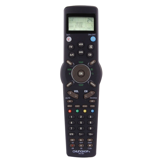 CHUNGHOP RM-L991 Universal Learning Remote Control for TV Wins VCR SAT CBL DVD AC CD