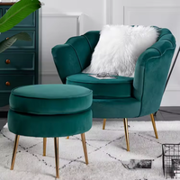Échantillon Gratuit - Fauteuil Inclinable Moderne en Tissu pour Hôtel et Maison, Chaise Longue de Salon en Velours pour Balcon et Loisirs