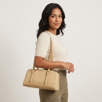 Sac Boston de Luxe en Cuir Véritable pour Femme, Personnalisable et Réglable, avec Fermeture Éclair, Idéal pour l'Été et la Vie Quotidienne en Extérieur