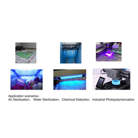 Module de durcissement LED UV COB haute puissance 312W 385/395/405nm Matériau en cuivre 51x36mm 15-18W/cm Angle de vision 30/60 6000mA Avant