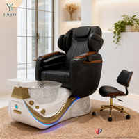 Chaise de pédicure spa pour pieds de surf léger haut de gamme avec massage du dos station de pédicure manucure salon moderne