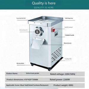 Commercial Electric Vertical Multi-Function <b>Meat</b> <b>Grinder</b>-Automatic 200kg/h Capacity Mincing <b>Meat</b> Vegetables Sausage - Product Image 3