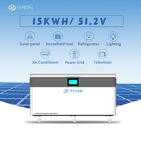 Envío Global, Paquete de Baterías LiFePO4 TCHZ 51.2V 300Ah 400Ah 15-40KW 15kWh 20kWh WiFi BT, Sistema Híbrido de Almacenamiento de Energía Solar para el Hogar