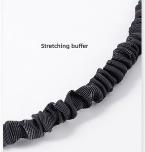 Laisse de chien de compagnie mains libres à étirement réfléchissant durable à dégagement rapide Polyester solide pour la course et la marche - Product Image 4