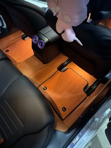 360 °   Tapis de sol <span class=keywords><strong>orange</strong></span> tout-en-un pour Mercedes Classe C/E/S et GLC, tapis de voiture sur mesure - Product Image 6