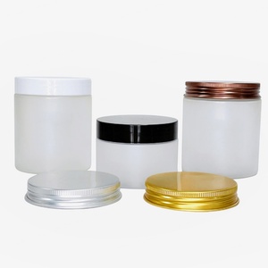 Custom 100ml 200ml 8oz 300ml 12oz 500ml clear White Black Amber Wide Mouth Cosmetic Containers <b>Plastic</b> Pet <b>Jar</b> with Lid - Product Image 5