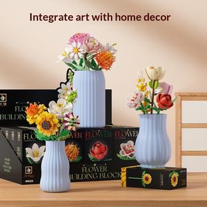 Bloques <span class=keywords><strong>de</strong></span> Simulación Compatibles Personalizados <span class=keywords><strong>de</strong></span> ABS para Flores, <span class=keywords><strong>Ramas</strong></span> Individuales, Paquete <span class=keywords><strong>de</strong></span> 40 Piezas, Juguetes Inmortales para Niñas - Product Image 2