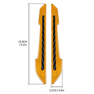 Xe gương chiếu hậu phản chiếu sticker tự động an toàn cảnh báo phản chiếu Sticker bên ngoài trang trí Băng - Product Image 2