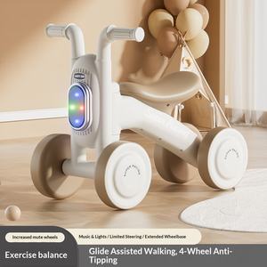 Trottinette d'équilibre en plastique personnalisée pour enfants, modèle 2025, pour 1-3 ans, quatre roues, <span class=keywords><strong>Scooby</strong></span> - Product Image 3