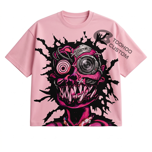 T-shirt Homme Premium Personnalisé avec Logo 100% Coton Épais Coupe Oversize Streetwear Vintage Délavé à l'Acide Coupe Boxy Vente en Gros - Product Image 3