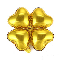Ballons à quatre feuilles Ballons de la Saint-Patrick Ballon en aluminium à quatre feuilles pour les décorations de fête Graduation Wedding Lucky Themed Party