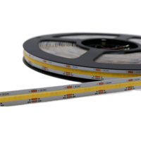 Bande LED COB RAYMATES UL/ETL CCT réglable 24V haute densité 10mm 2700K+6500K, bande LED COB flexible pour décoration intérieure