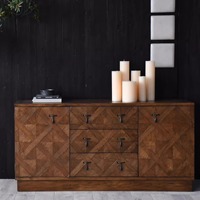Armoire de salle à manger en bois massif de style américain, armoire d'entrée de style américain, luxe léger, moderne et minimaliste pour salon