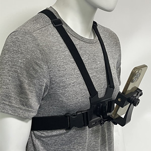 Ensemble de support de caméra d'action réglable et flexible pour harnais de poitrine, avec clip pour téléphone, <span class=keywords><strong>kit</strong></span> d'accessoires pour caméra sportive - Product Image 3