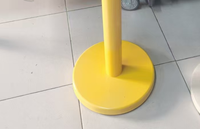 Système de gestion de file d'attente de barrière de ceinture rétractable de support de ceinture jaune pour le musée