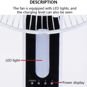 Ventilador Solar Recargable de 16 Pulgadas y 12v con Luz LED y Carga USB para Uso Doméstico JENSJ-FS-578 Easy Power Nuevo AC D de Fábrica China - Product Image 2