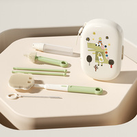 Ensemble de brosses de nettoyage pour biberon et tétine en silicone portable 6 en 1, biberon, gobelet à eau et récipient