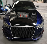 Pièces de rechange pour capot moteur avant transparent, amélioration du capot pour Audi A6 C7 C7.5 2012 2013 2014 2015 2016 2017 2018
