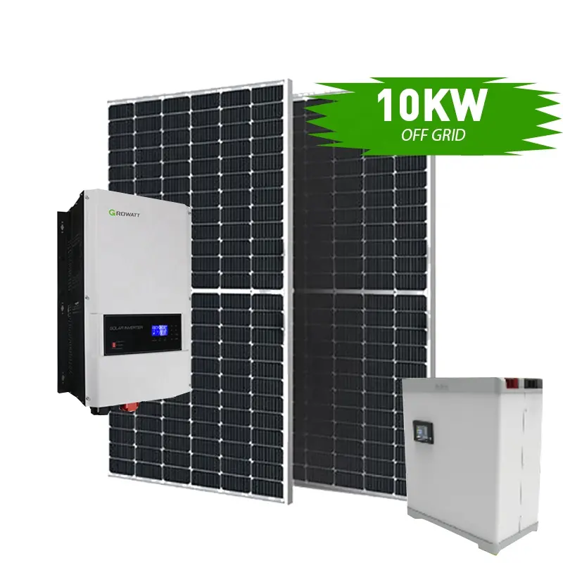 Sistema di energia solare Off Grid KW 5KW 10KW Kit pannello solare domestico 10kw 10 kw prezzo del sistema solare per case prefabbricate