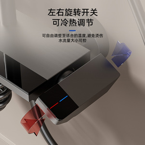 Bathroom Shower Set Rectangle Top Spray Massage Temperature Control Rain Shower Corrosion Prevention - Product Image 1