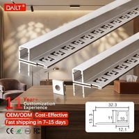 Rail lumineux LED en alliage d'aluminium de haute qualité au design moderne pour éclairage de rayonnages de supermarché, profilé en aluminium