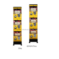 Distributeur automatique de capsules de jouets colorées 45-47mm, à monnayeur, 2 jeux, personnalisable en anglais, Lefu Lefu-084 pour centre commercial