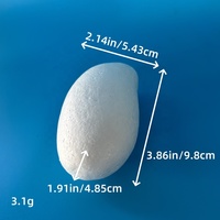 EPS Schuim Mango DIY Educatief Speelgoed Lichtgewicht Leermiddel Knutsel Fruitmodel Aanpasbaar Milieuvriendelijk 9,8cm