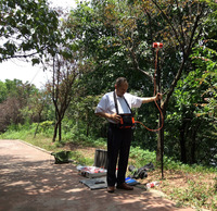 Detektor Lapangan Magnet bumi Magnetometer bumi dengan GPS untuk baja bawah tanah, besi, deteksi tembaga