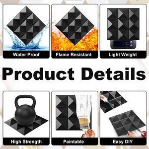 Modern 3D Geometrik Ahşap Desenli PVC Duvar Paneli Dayanıklı Su Geçirmez İç ve Dış Mekan Villa Yatak Odası Ev Resepsiyon Salonu Oturma Odası Spor Salonu - Product Image 3