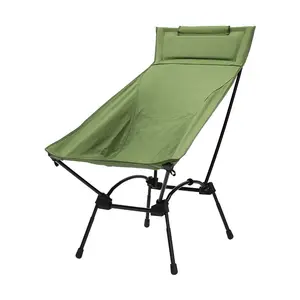 Chaise de plage forte de devoir de camping de carbone de roue arrière haute pliante compacte légère pour les personnes grasses