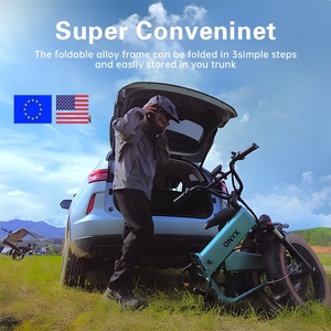 Bicicleta Eléctrica Plegable Onyx T2, Disponible en Almacenes de la UE/EE. UU./Reino Unido, 20 Pulgadas, 48V13AH, 250W, Bicicleta Eléctrica de Montaña con Neumáticos Gruesos - Product Image 2