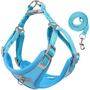 Harnais pour <span class=keywords><strong>chien</strong></span> Gilet réfléchissant réglable <span class=keywords><strong>Protection</strong></span> professionnelle sans traction résistant à l'usure <span class=keywords><strong>Chien</strong></span> Chat Poitrine Gilet Harnais Marche Chiot - Product Image 4